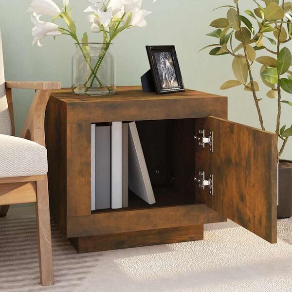 vidaXL Couchtisch R&auml;uchereiche 51x50x45 cm Holzwerkstoff