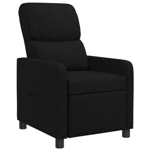 vidaXL Liegesessel Schwarz Stoff