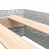 vidaXL B&uuml;cherregal-Bett Grau Sonoma 150 x 200 cm Holzwerkstoff