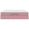 vidaXL Ottoman-Bett mit Matratzen Rosa 200x200 cm Samt