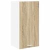 vidaXL H&auml;ngeschrank mit Speicher Sonoma-Eiche und Wei&szlig; 40 x 31 x 80 cm