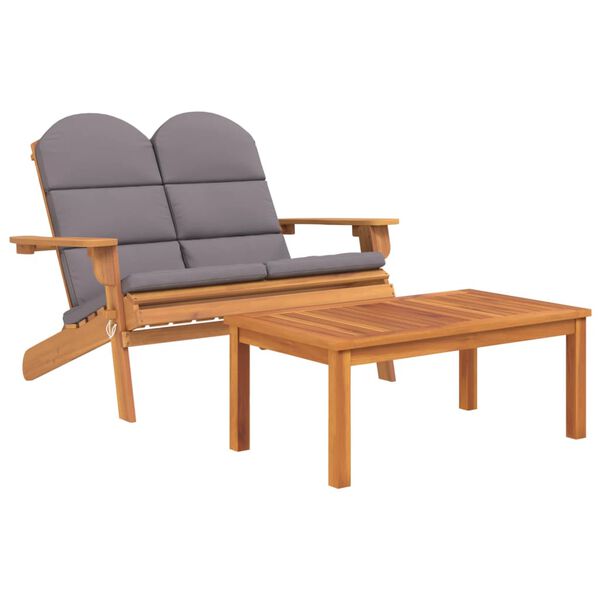 vidaXL 4-tlg. Garten-Lounge-Set Adirondack Massivholz Akazie