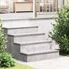 vidaXL Treppe Tritt Rechtwinklig 4 pcs Silber 75 x 25 cm Aluminium