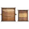 vidaXL Tablett 2 pcs Braun 29 x 31 x 10 cm Massives upgecyceltes Holz