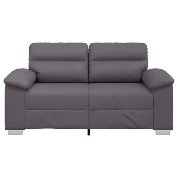 vidaXL 2-Sitzer-Sofa Grau 160x81x84 cm Kunstleder