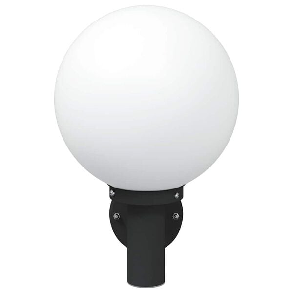 vidaXL Au&szlig;enwandleuchte Schwarz 28 x 25 x 38 cm Edelstahl und Plastik