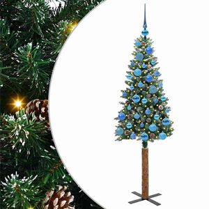 vidaXL Schlanker Weihnachtsbaum Gr&uuml;n 150 cm