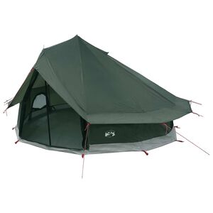 vidaXL Tipi Zelt Olivegr&uuml;n 700 x 700 x 395 cm Polyester und Stahl