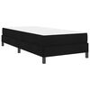 vidaXL Boxspringbett mit Matratze Schwarz 90 x 190 cm Stoff