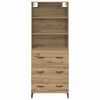 vidaXL Highboard Artisan-Eiche 69,5 x 34 x 180 cm Holzwerkstoff