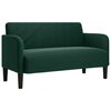 vidaXL Zweisitzer-Sofa Dunkelgr&uuml;n 109 cm Samt