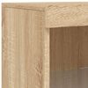 vidaXL Sideboard mit LED-Leuchten Sonoma-Eiche 41x37x100 cm