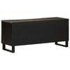 vidaXL TV-Schrank Schwarz 105x33x46 cm Massivholz Mango