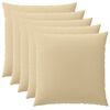 vidaXL Kissenbezug 6 stk. HEERLEN Beige 65 x 65 cm Polyester