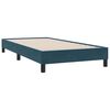 vidaXL Boxspringbett mit Matratze Dunkelblau 90x210 cm Samt
