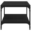 vidaXL Couchtisch Schwarz Eichen-Optik 81 x 50 x 40 cm Holzwerkstoff