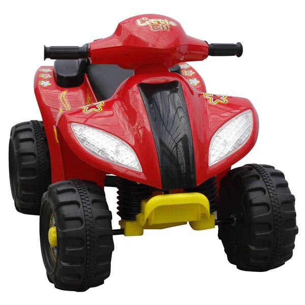 Kinder Elektro Quad 3 km/h Akku rot-schwarz