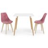 vidaXL 3-tlg. Essgruppe Rosa