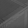 vidaXL Garten-Aufbewahrungsbox 270 L Schwarz PP Rattan