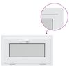 vidaXL Kellerfenster Innenseite Farbe Wei&szlig; RISOR 70 x 45 cm