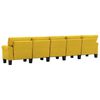 vidaXL Sofa Gelb 5-Sitzer Stoff