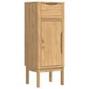 vidaXL Badezimmerschrank mit Regal FLORO Wachsbraun 35 x 30 x 90 cm
