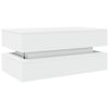 vidaXL Couchtisch mit LED-Leuchten Weiß 90x50x40 cm
