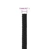 vidaXL Bootsseil Schwarz 5 mm 250 m Polypropylen