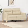 vidaXL 2-Sitzer-Sofa Creme 120 cm Stoff