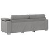 vidaXL Sofa 3 pcs Wolkengrau 219 x 80 x 82 cm Leinenmischgewebe