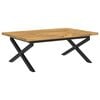 vidaXL Quadratischer Esstisch 120 x 90 x 75 cm Massivholz Akazie Wei&szlig;