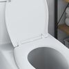 vidaXL Toilettensitz Wei&szlig; 44,8 x 37,3 x 4,2 cm Duroplast