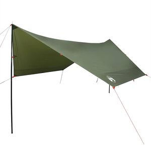 vidaXL Tarp Olivgr&uuml;n 438x376x212 cm Wasserdicht