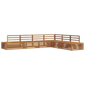 vidaXL 7 stk. Outdoor-Sofagarnitur Massivholz Akazie Natur