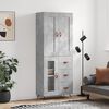 vidaXL Highboard Betongrau 69,5x34x180 cm Holzwerkstoff