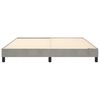 vidaXL Boxspringbettgestell Hellgrau 160x200 cm Samt