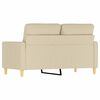 vidaXL 2-Sitzer-Sofa Creme 120 cm Stoff
