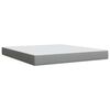vidaXL Boxspringbett mit Matratze Hellgrau 180x200 cm Stoff