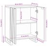 vidaXL Sideboard Wei&szlig; 60 x 33,5 x 75 cm Massivholz Mango