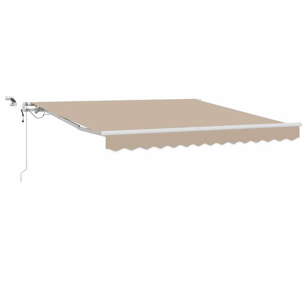 vidaXL Einziehbare Markise Beige 300 x 250 cm Polyester und Metall