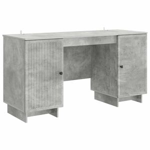 vidaXL Schreibtisch Betongrau Holzwerkstoff 142,5 x 50 x 75 cm