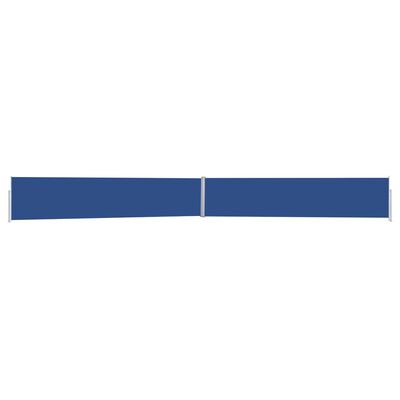 vidaXL Ausziehbare Seitenmarkise 170x1200 cm Blau