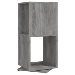 vidaXL Drehregal Betongrau 34,5x34,5x75,5 cm Holzwerkstoff