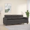 vidaXL 3-Sitzer-Sofa Grau 180 cm Kunstleder