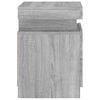 vidaXL Nachttische mit LED-Leuchten 2 Stk. Grau Sonoma 35x39x55 cm