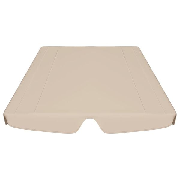 vidaXL Ersatzdach für Hollywoodschaukel Beige 150/130x105/70 cm