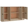 vidaXL Sideboards 3 Stk. Sonoma-Eiche Holzwerkstoff