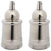 vidaXL Lampenfassungen 2 Stk. Satin-Nickel E27
