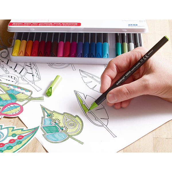 edding Fasermaler 14 Stk. Fein Mehrfarbig 1200