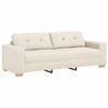 vidaXL Sofa 3-Sitzer Leinen 180 cm